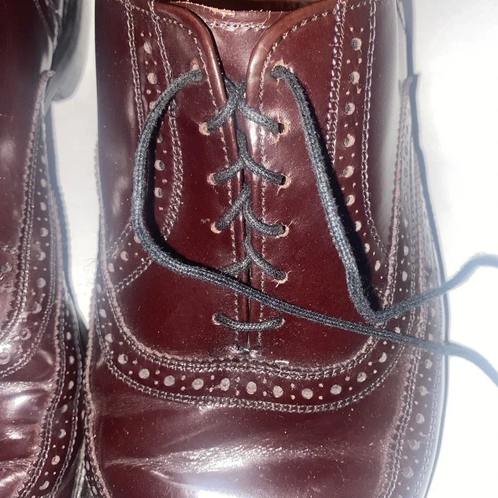 Allen Edmonds Lloyd Wingtip Oxford Shoes 12 B - Vintage Quality 0697 1946 Comb.‎